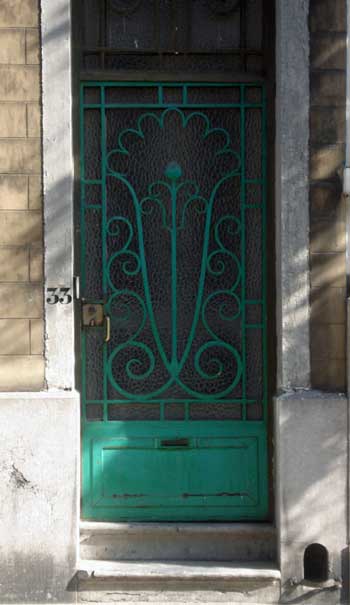 Brussels Door with nice numbers