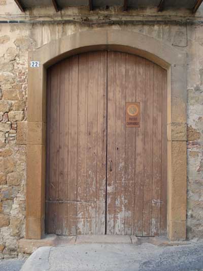 Brown Door, Verona, Italy